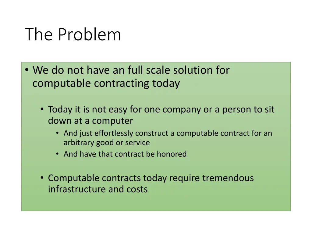 the problem