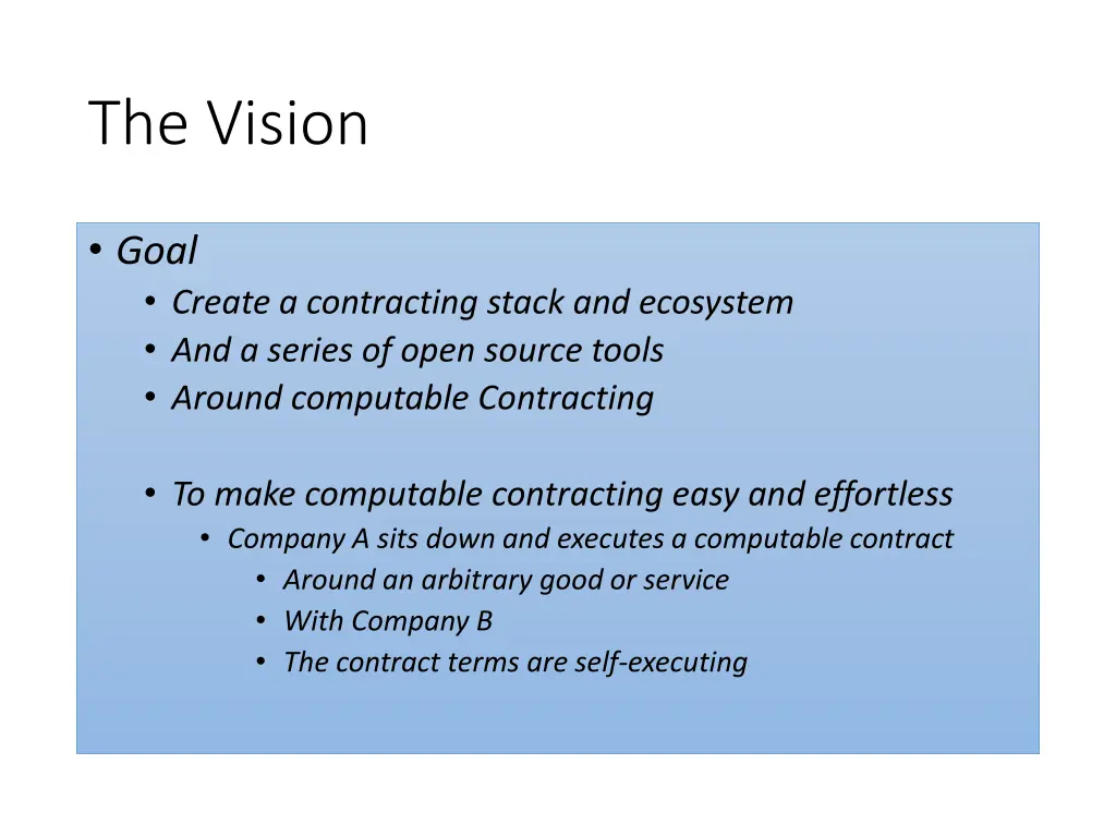 the vision