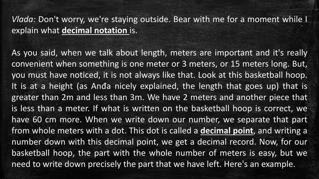 vlada don t worry we re staying outside bear with