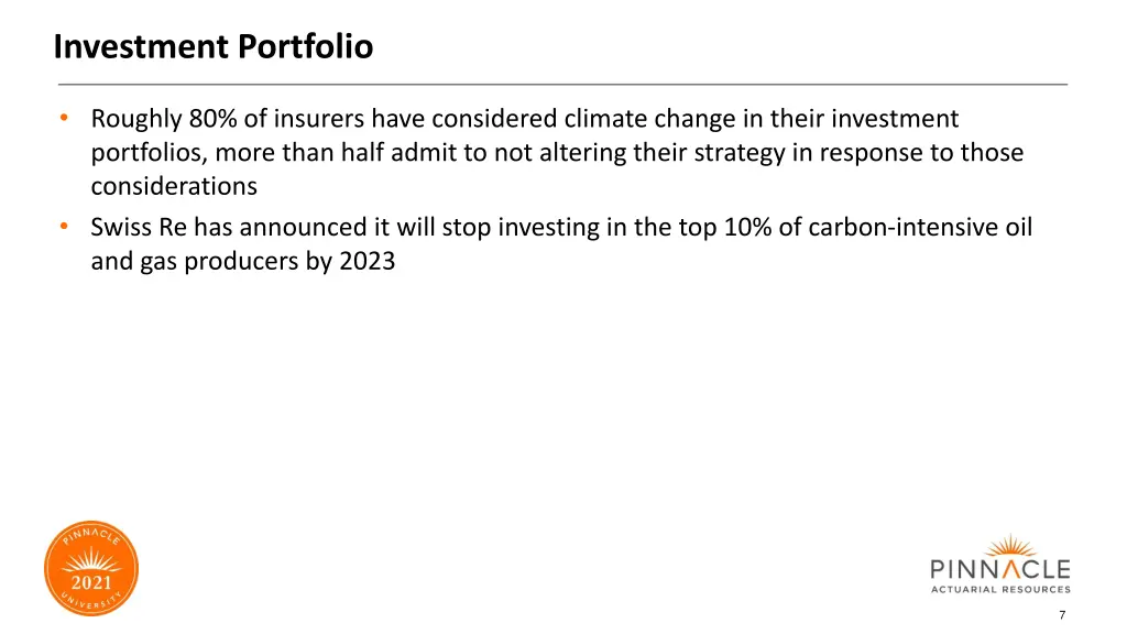 investment portfolio
