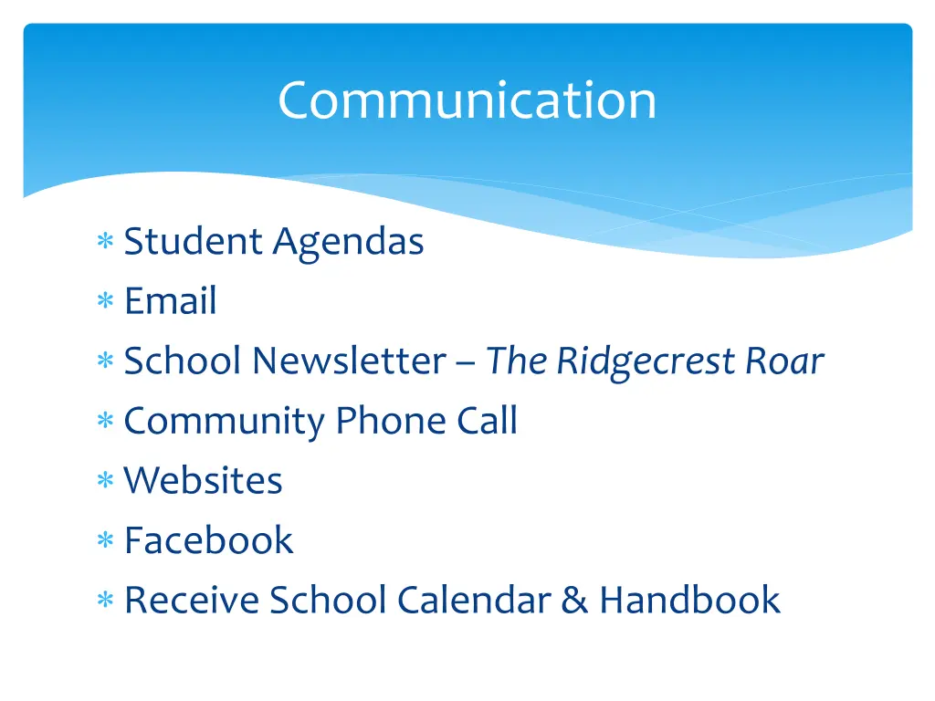 communication