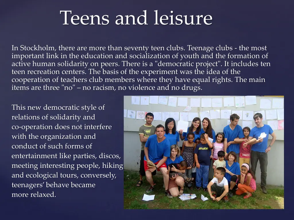 teens and leisure