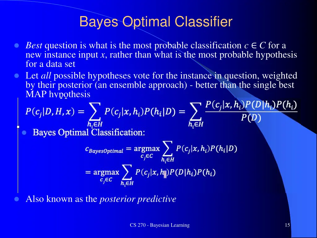 bayes optimal classifier 1