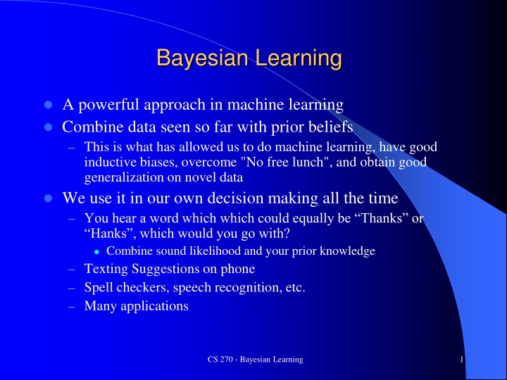 bayesian learning
