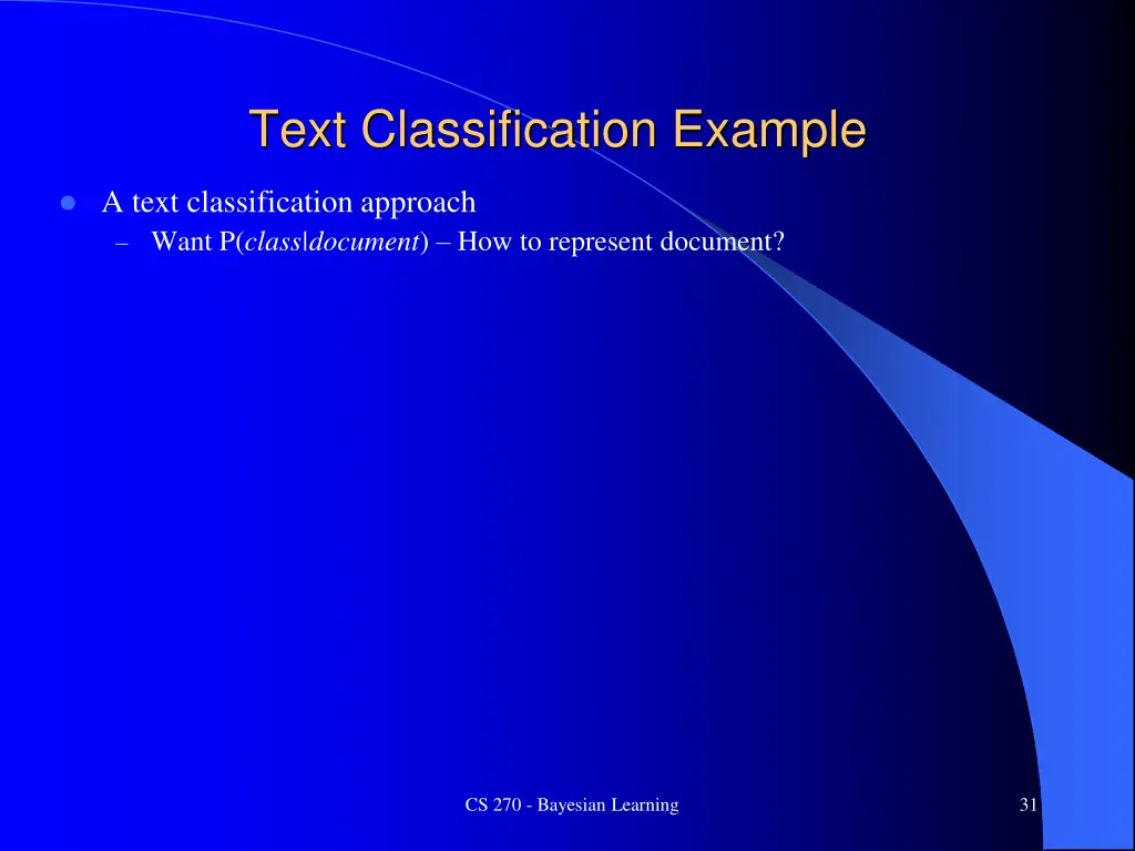 text classification example