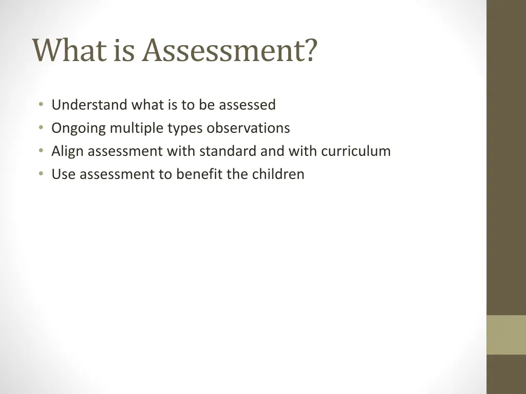 what is assessment