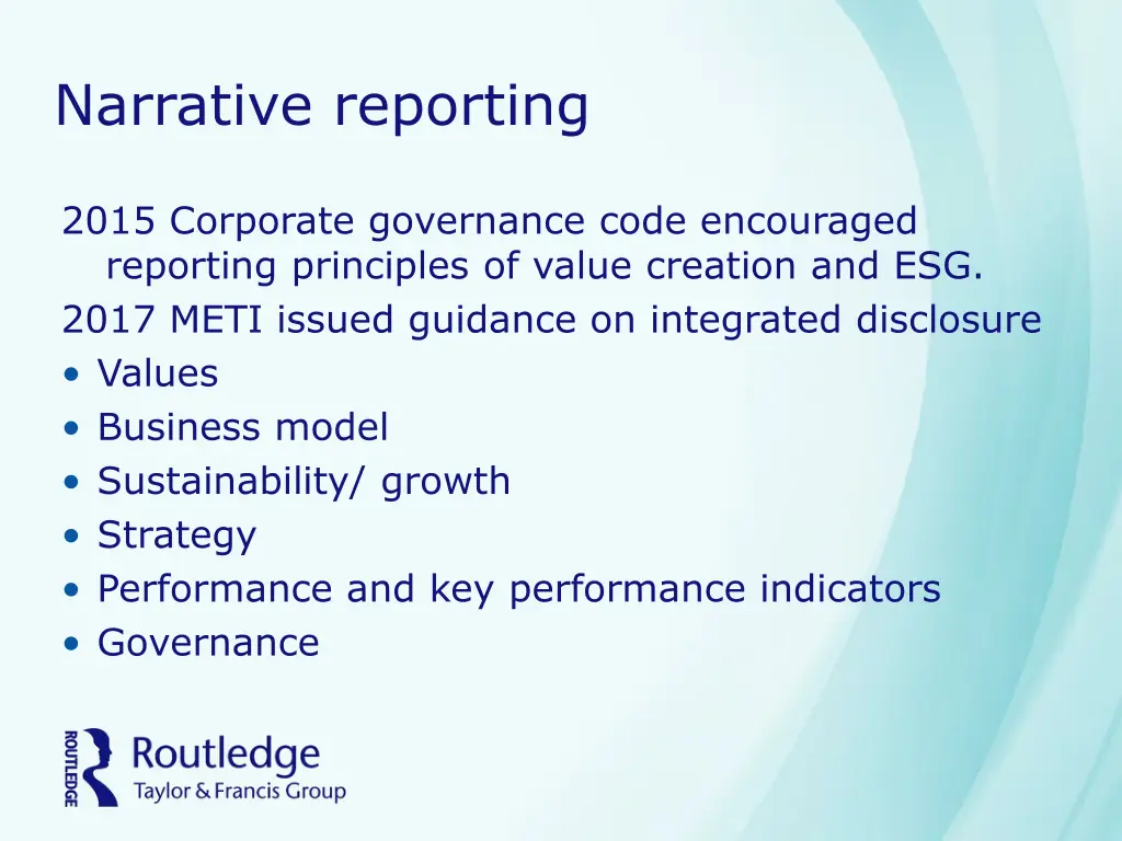 narrative reporting
