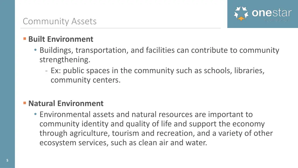 community assets 1