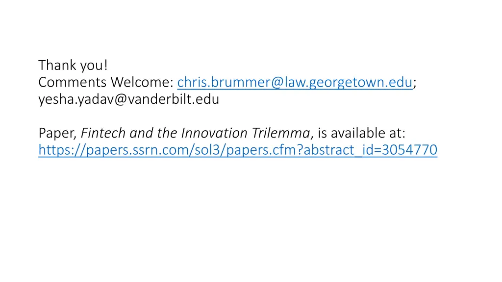 thank you comments welcome chris brummer@law
