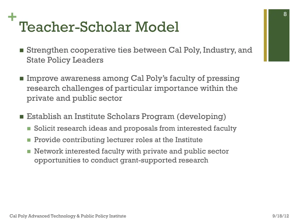 teacher scholar model