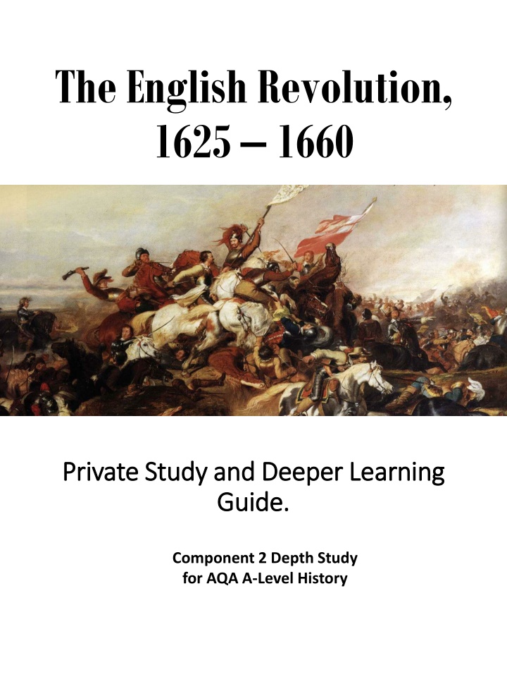 the english revolution 1625 1660
