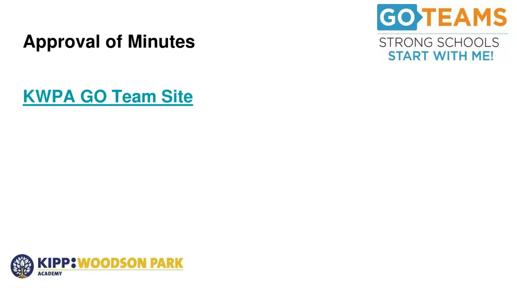 approval of minutes