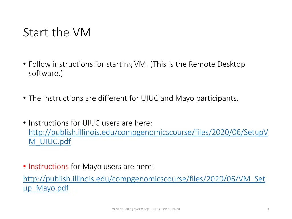 start the vm
