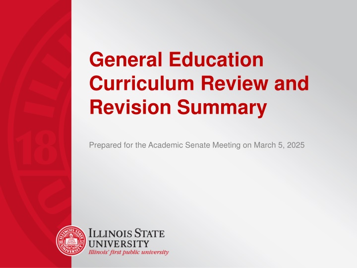 general education curriculum review and revision