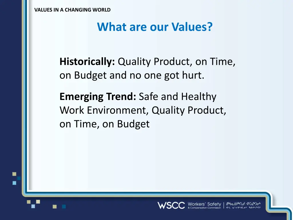 values in a changing world 1