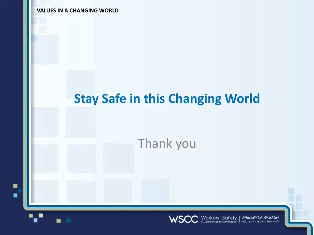 values in a changing world 9