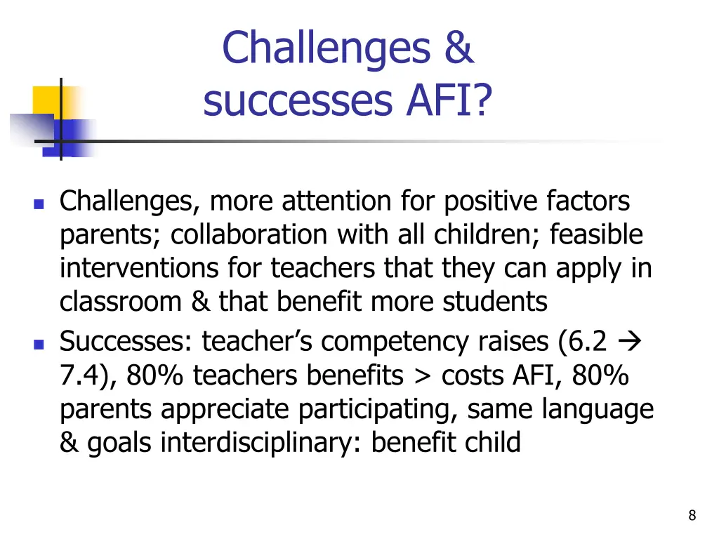 challenges successes afi