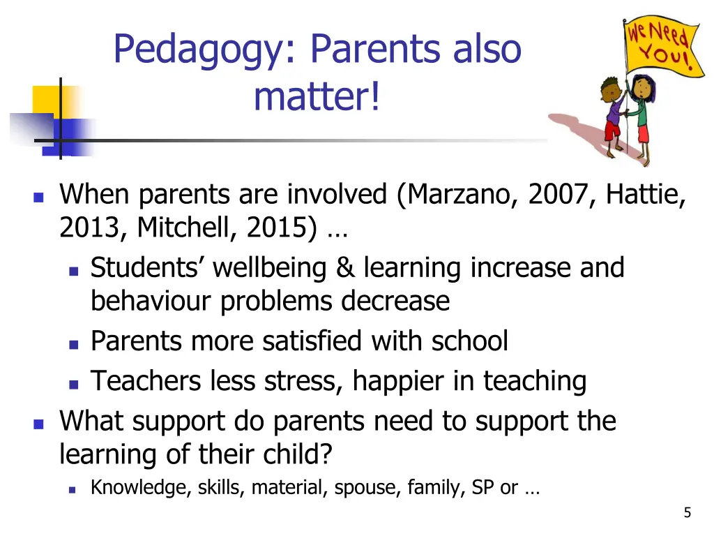 pedagogy parents also matter