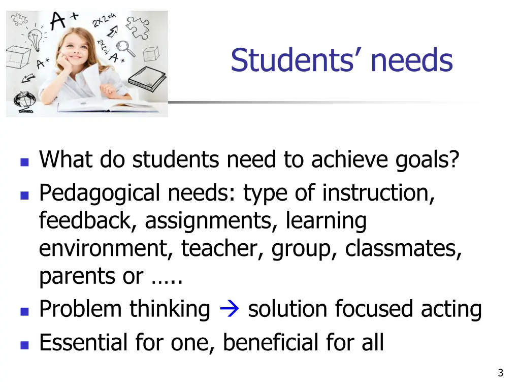 students needs