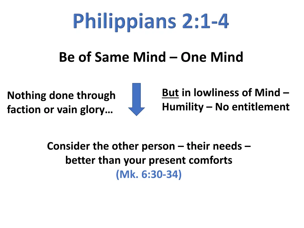be of same mind one mind 1