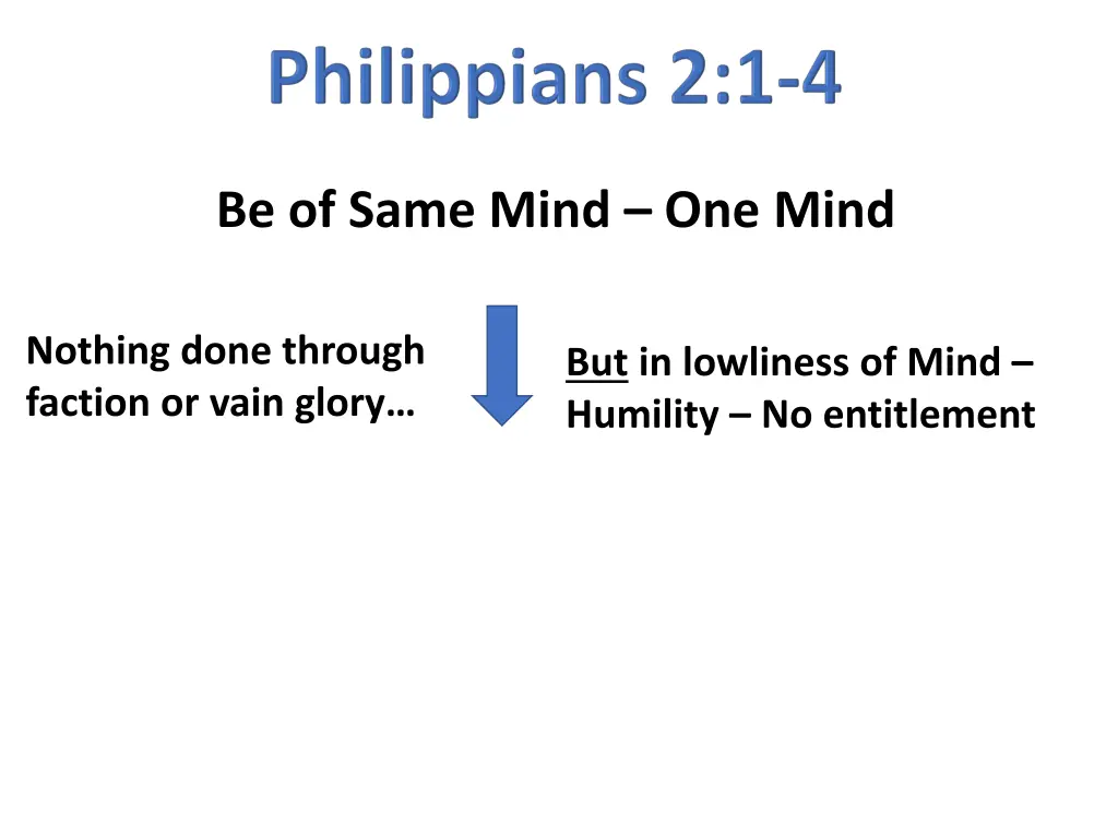 be of same mind one mind