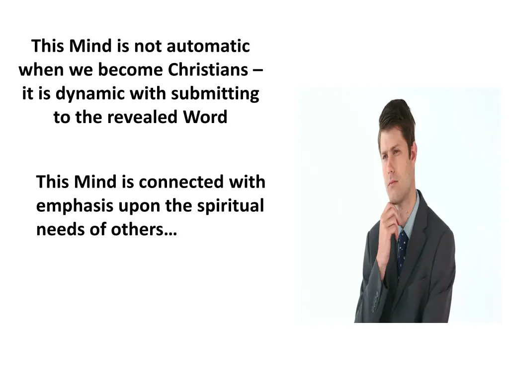 this mind is not automatic when we become 1