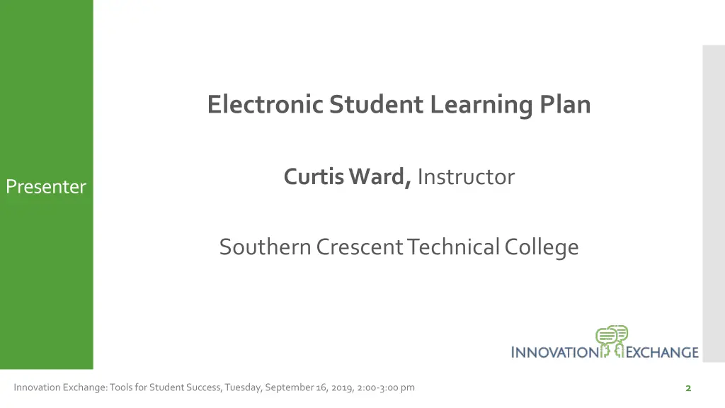 electronic student learning plan