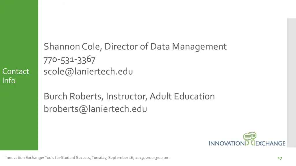 shannon cole director of data management