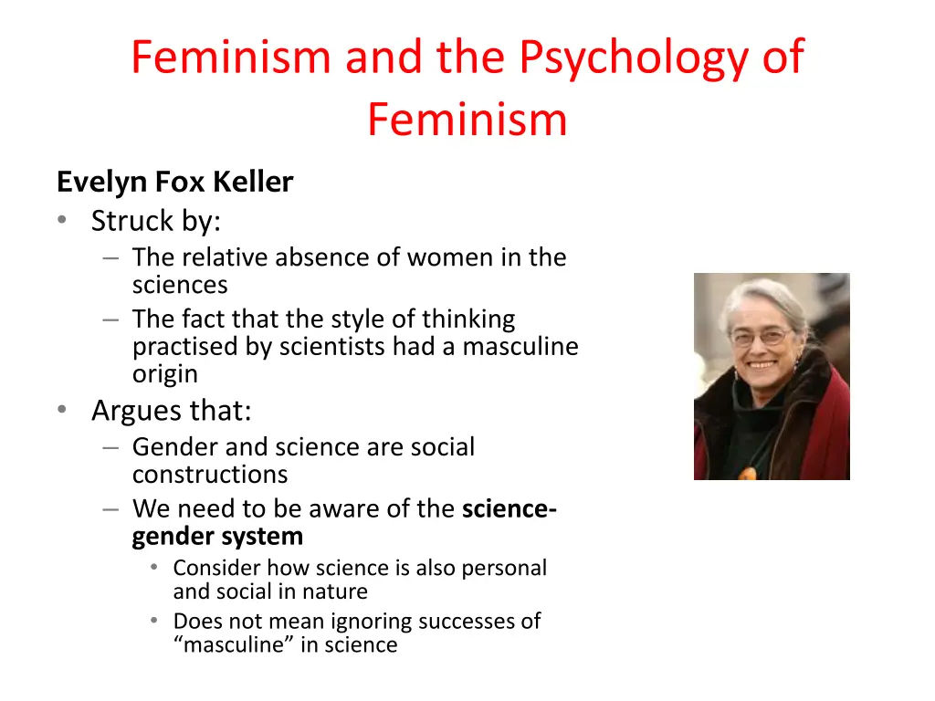 feminism and the psychology of feminism 3