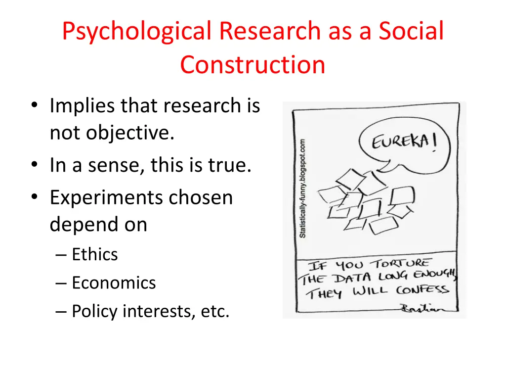 psychological research as a social construction