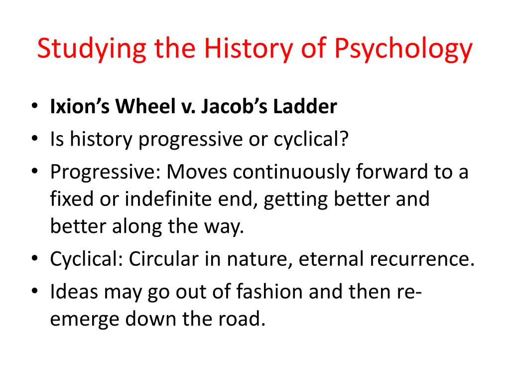 studying the history of psychology 2