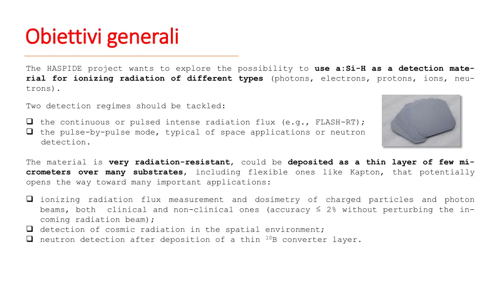 obiettivi generali obiettivi generali