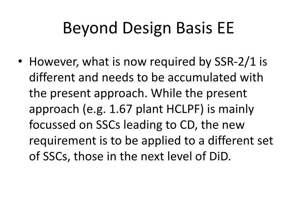 beyond design basis ee 3