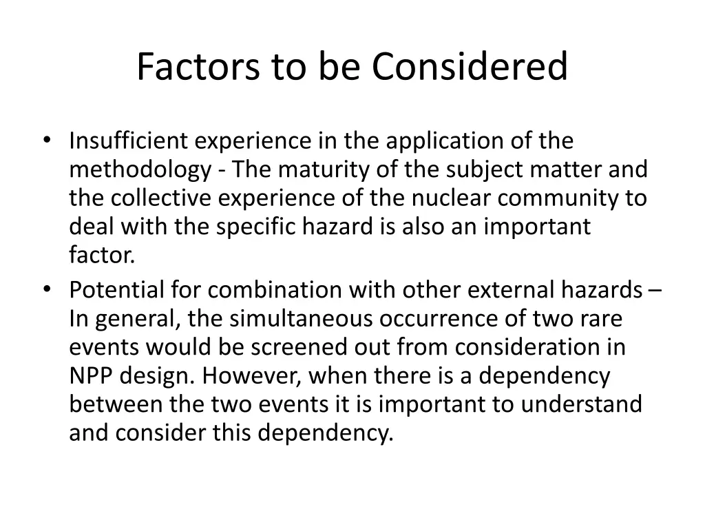 factors to be considered 2