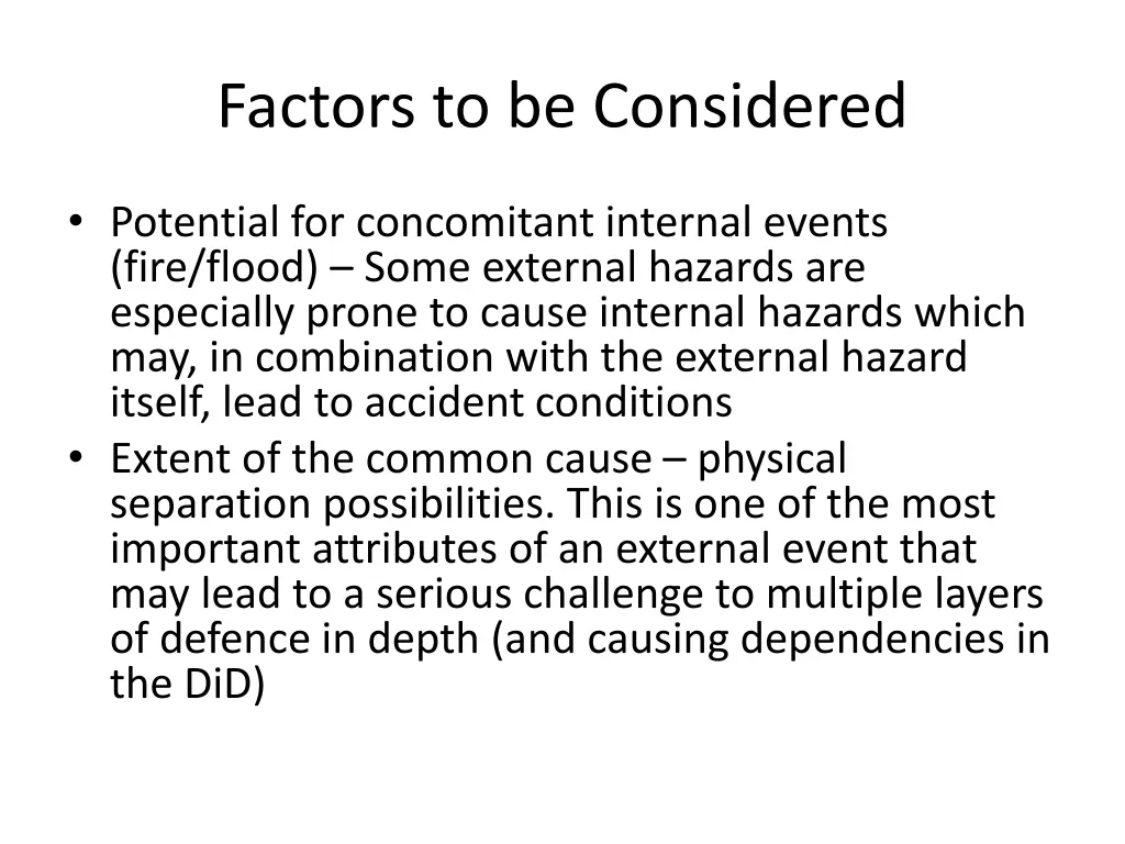 factors to be considered 3