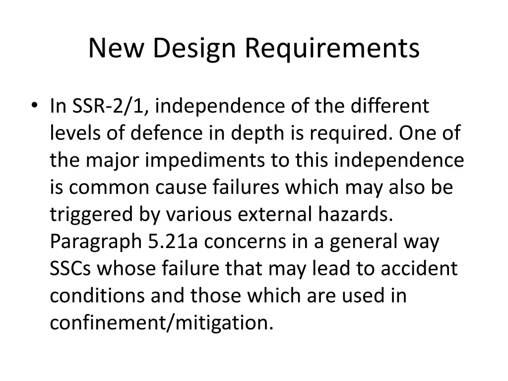new design requirements 1