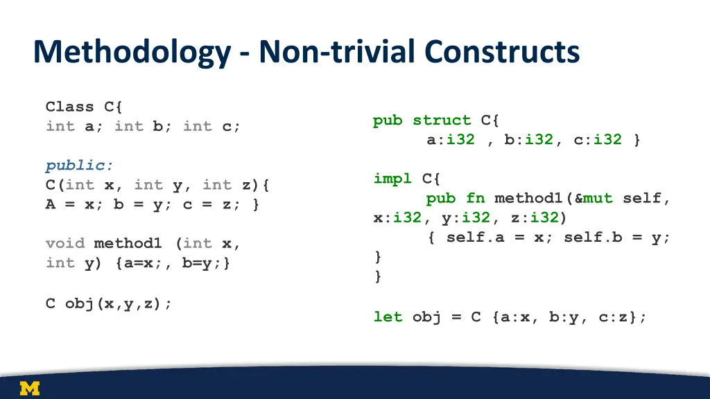 methodology non trivial constructs 3