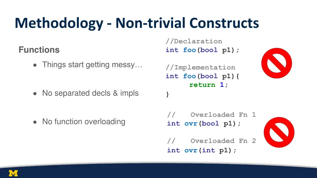 methodology non trivial constructs