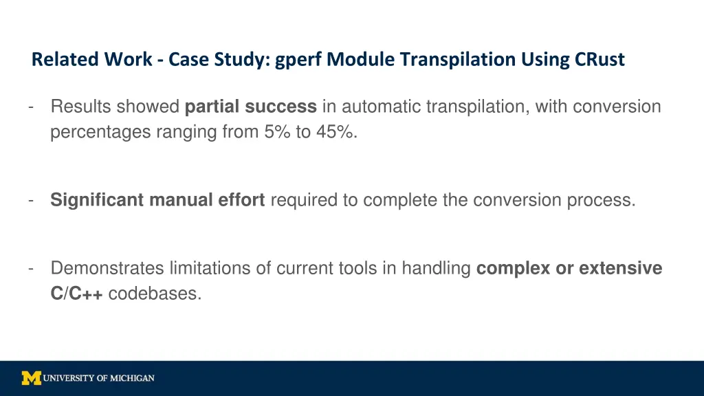 related work case study gperf module