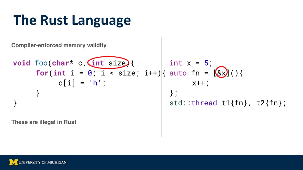 the rust language