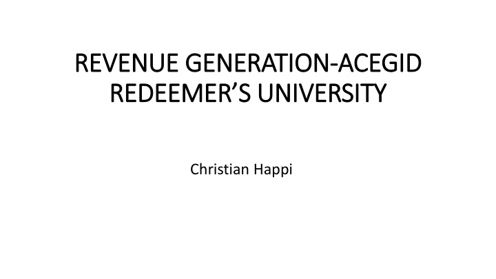 revenue generation revenue generation acegid