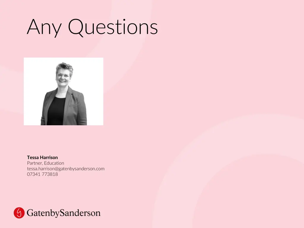any questions