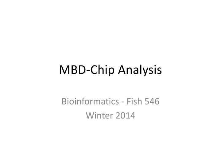 mbd chip analysis