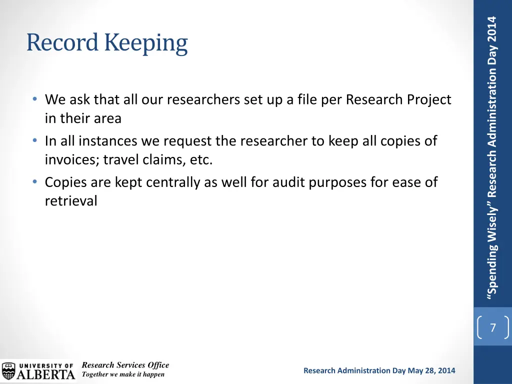 spending wisely research administration day 2014 6