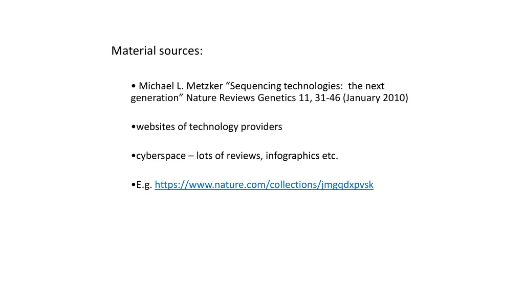 material sources
