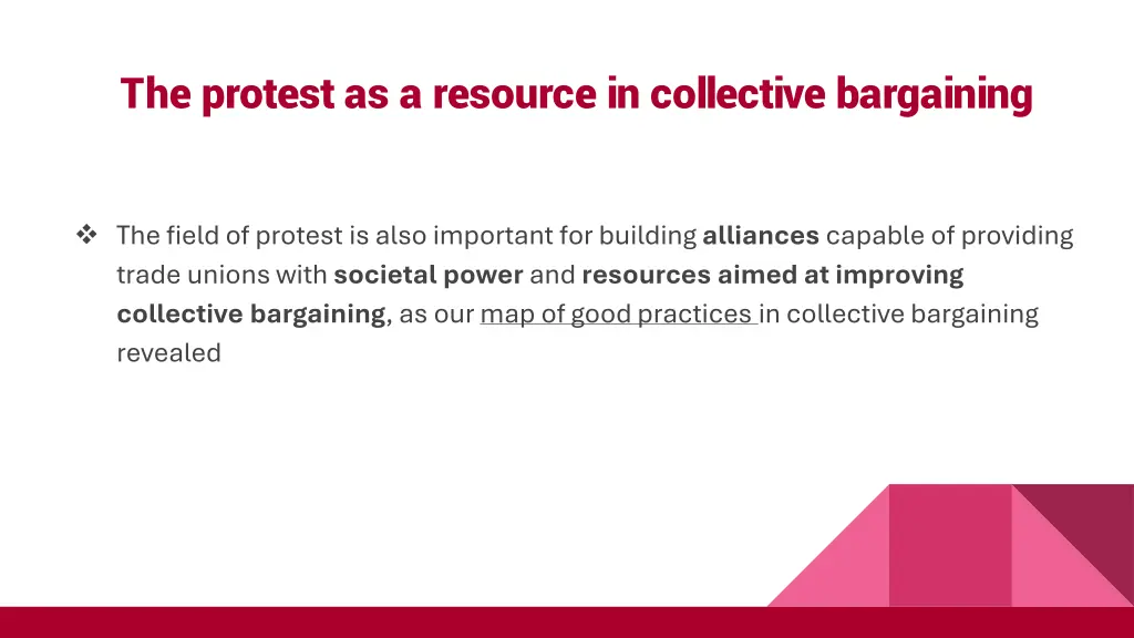 the protest as a resource in collective bargaining