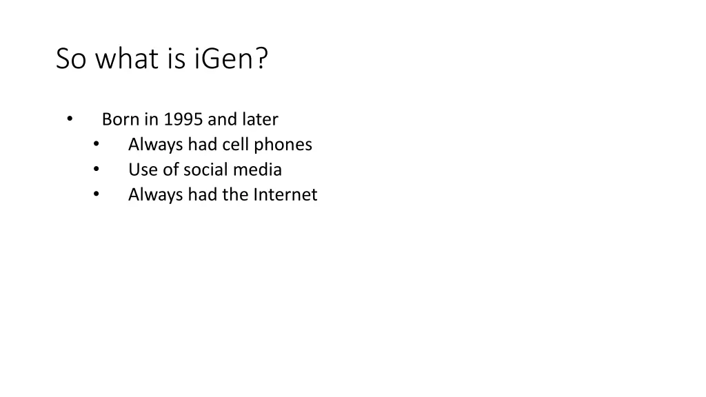 so what is igen