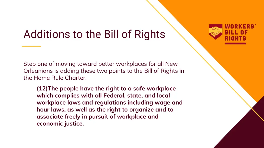 additions to the bill of rights 1