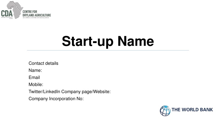 start up name