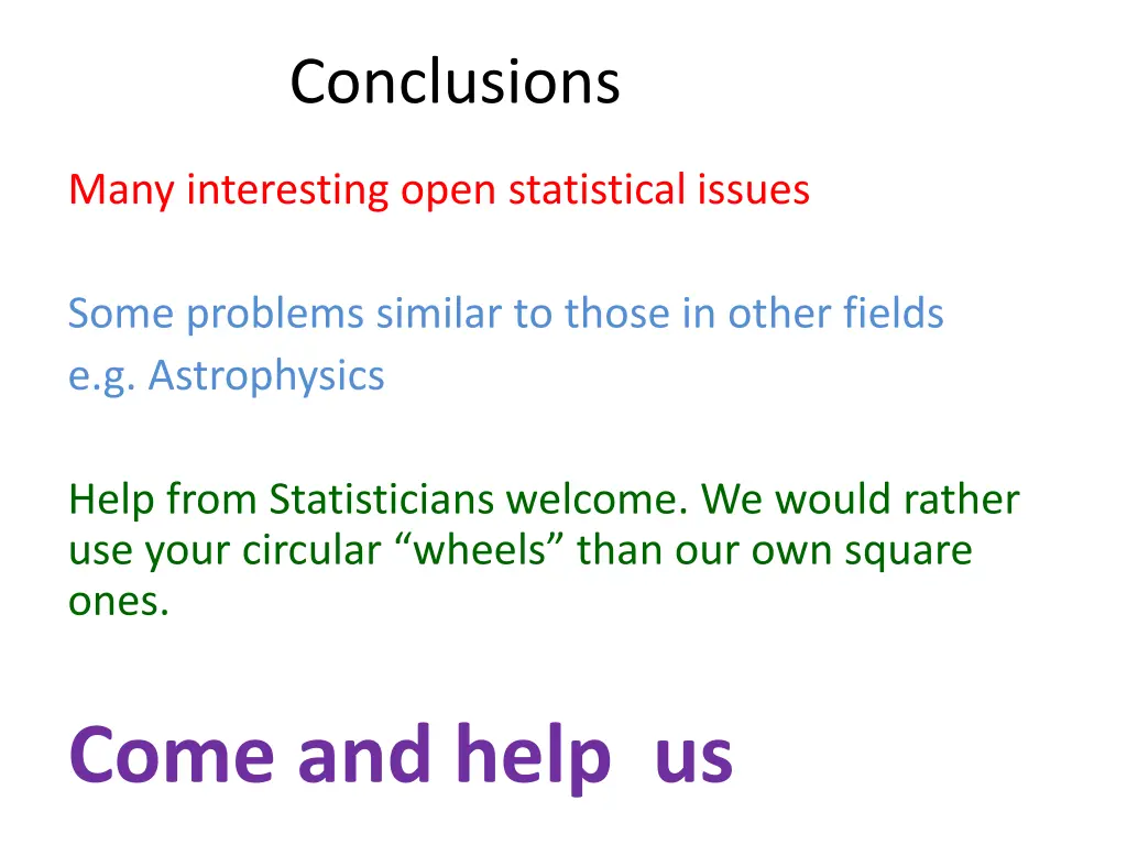 conclusions